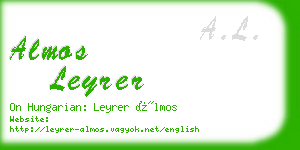 almos leyrer business card
